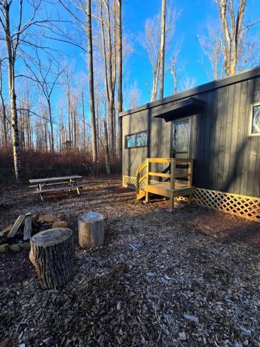 Quakertown House | Sycamore: Serene Studio Pod Tiny Home in 300-Acre Woodland near Quakertown Pennsylvania