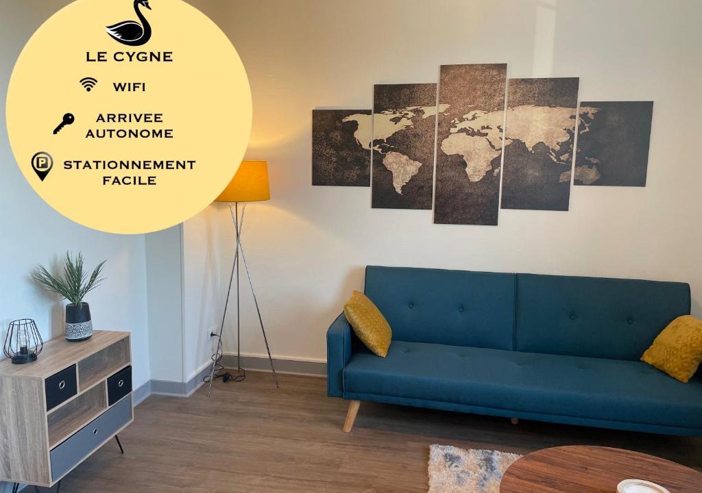 Bourges Apartment | T2 4 pers face gare SNCF Appart Hotel le Cygne 4