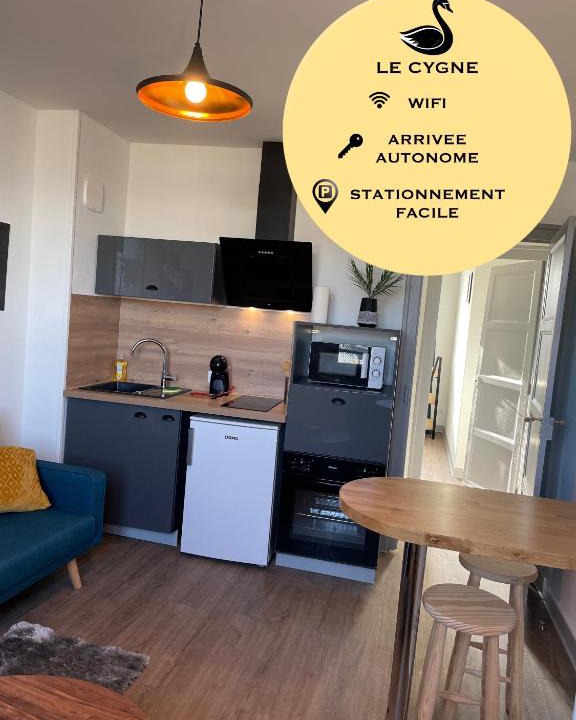 Bourges Apartment | T2 4 pers face gare SNCF Appart Hotel le Cygne 5