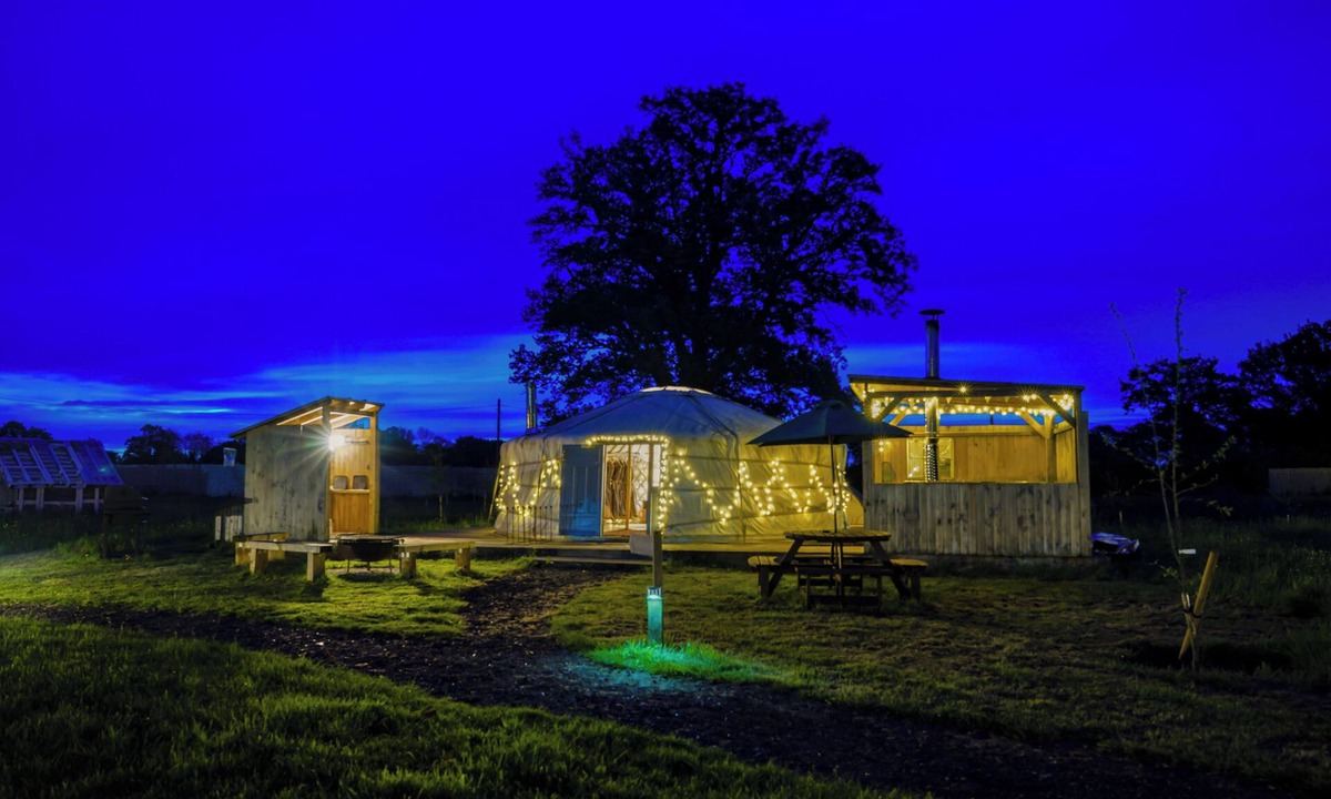 Attleborough RV Rental | TAITTINGER Luxury Heated Yurt with Private Hot Tub