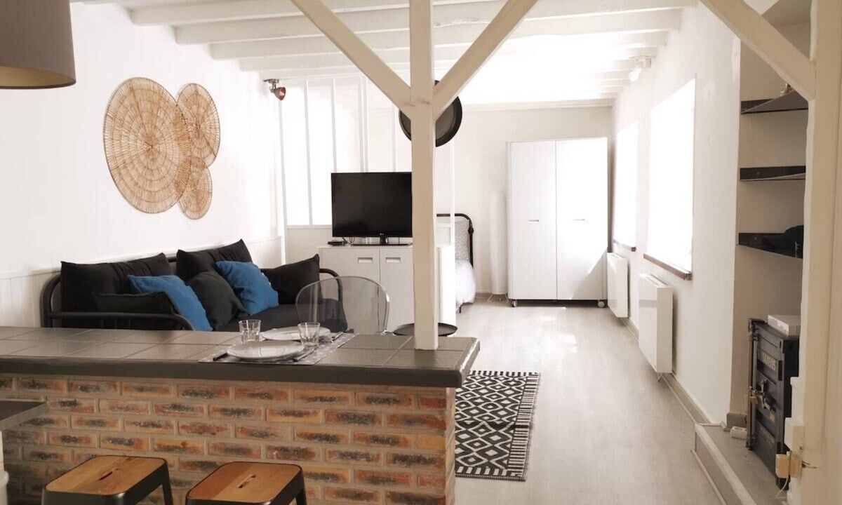 Saint-Maurice Apartment | TEA&CHILL- Large studio near Paris with terrace