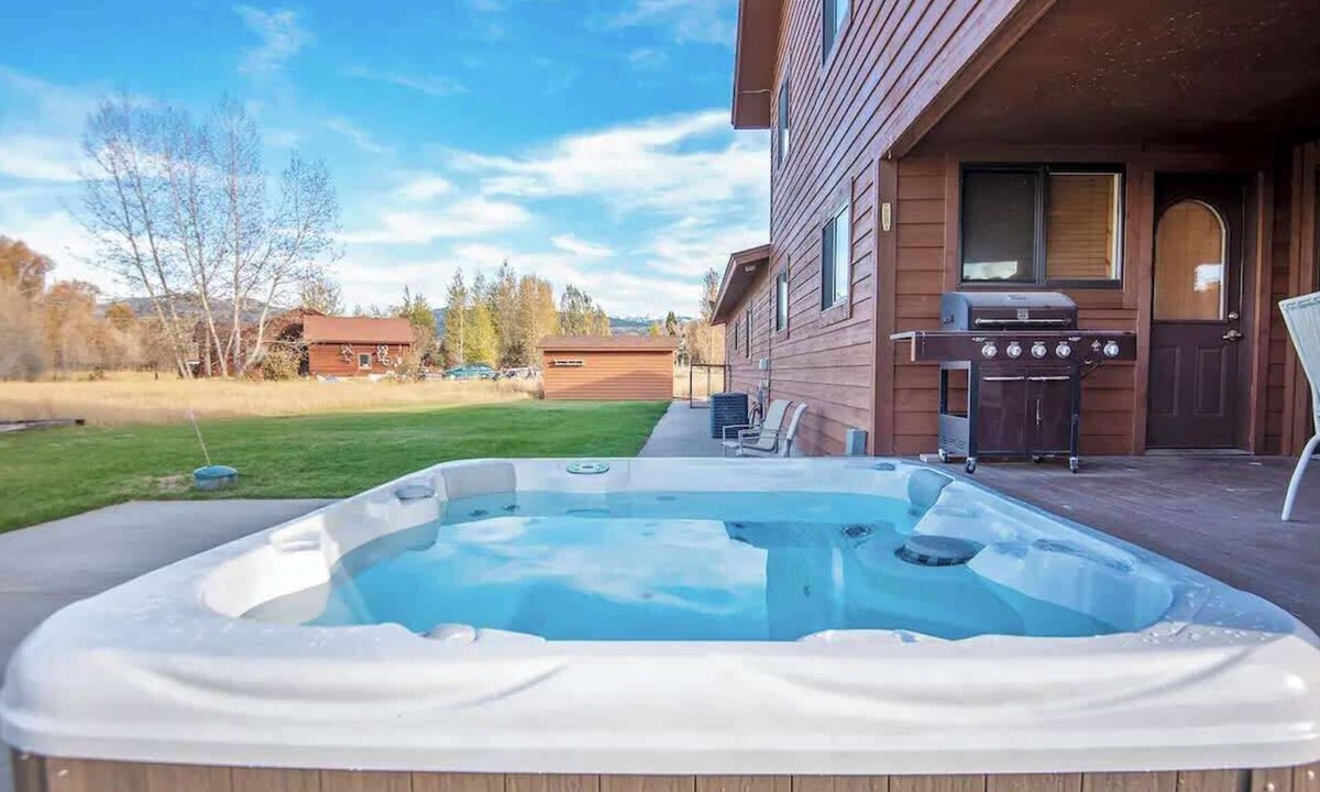 Victor House | Teton Homestead: Large Home + Hot Tub & Views