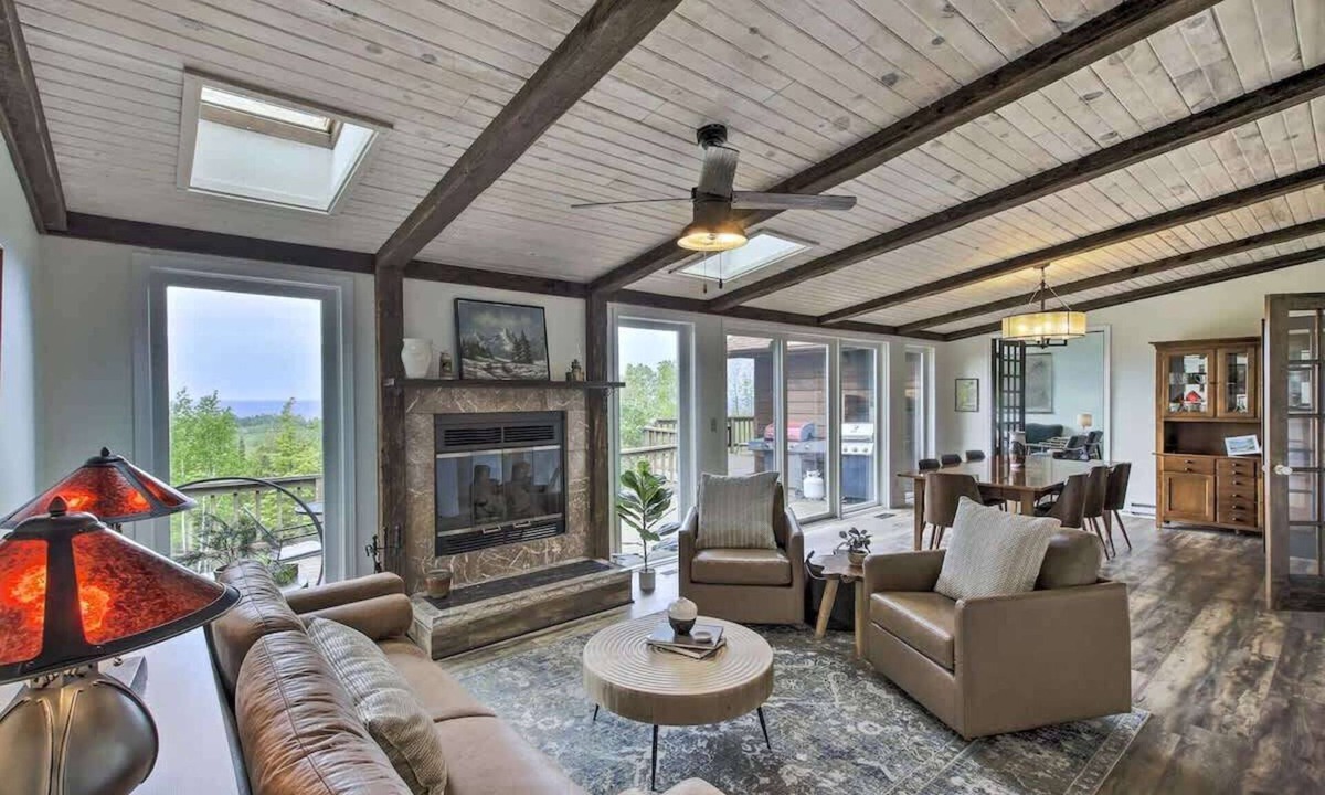Egg Harbor House | The Nest · Bay Views · Wooded Acres · Pets OK