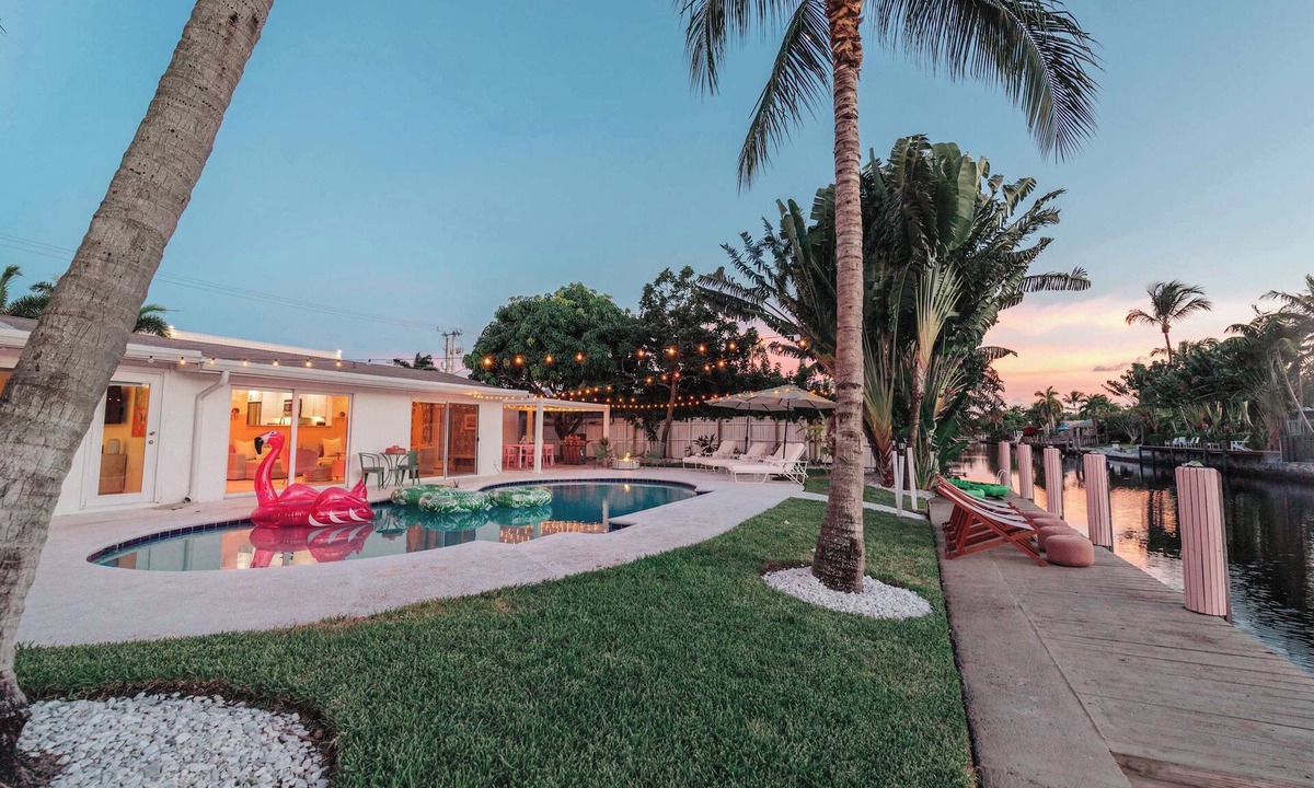 Coral Brook House | The Pink Flamingo | Pool Canal Access Firepit