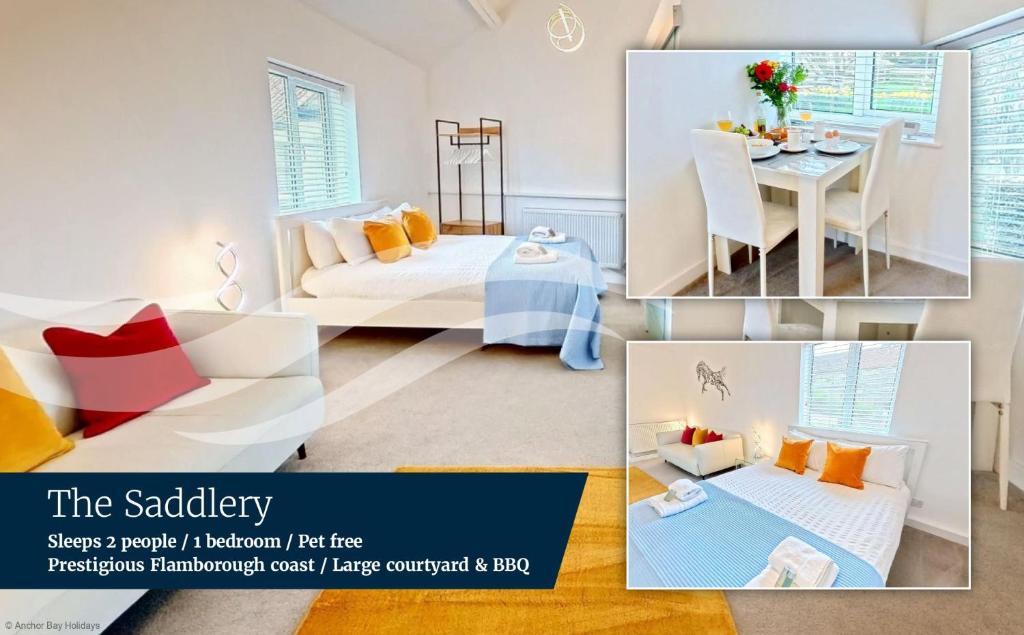 Sewerby House | The Saddlery- part of Grange Farm Cottages - Mediterranean Courtyard - Close to Beach and Sewerby Village
