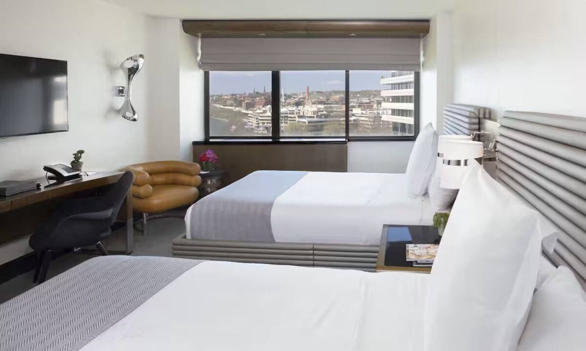 Foggy Bottom Hotel | The Watergate Hotel | 2 Deluxe River Doubles | Modern Design Along Potomac