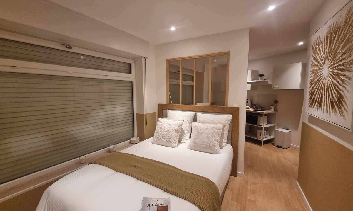Calais Apartment | The White cosy, maxi studio in the city center, 1 km from the train station, tourism/business