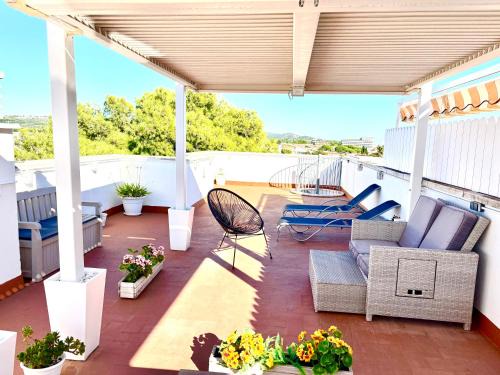 Comarruga Apartment | TheHavenEscape Penthouse Pool & Sea View near Barcelona