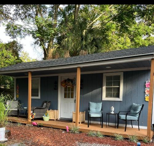 Southwest Orlando House | Tiny home barn style in backyard with Animals