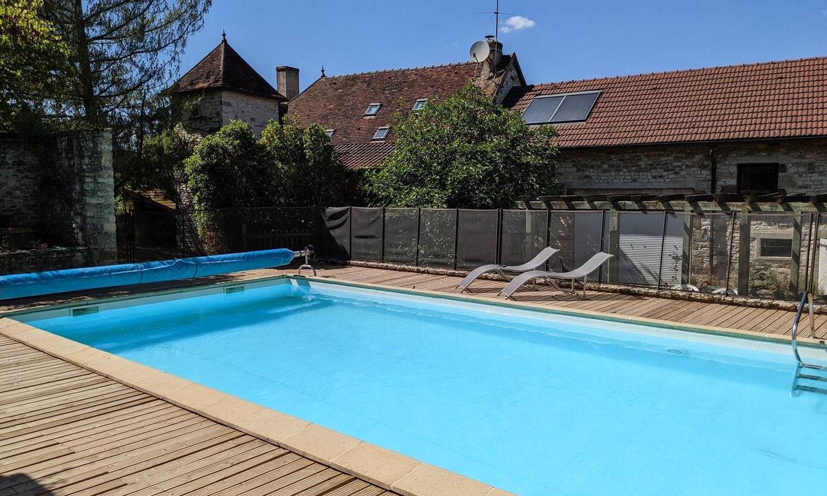Saint-Ythaire House | Traditional stone house with pool, gym and separate 2 bedroom gite