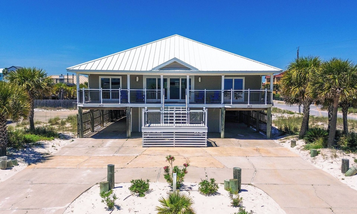 Villa Segunda House | Tranquil covered deck with Gulf views, private pool and easy beach access.