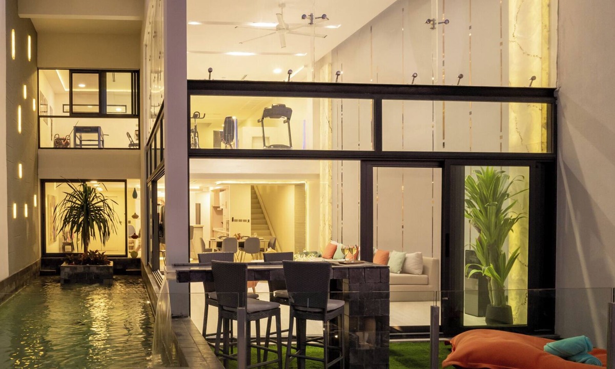 Bophut Villa | Tranquil Seaside Villa: Cinema, Fitness,Beach Walk