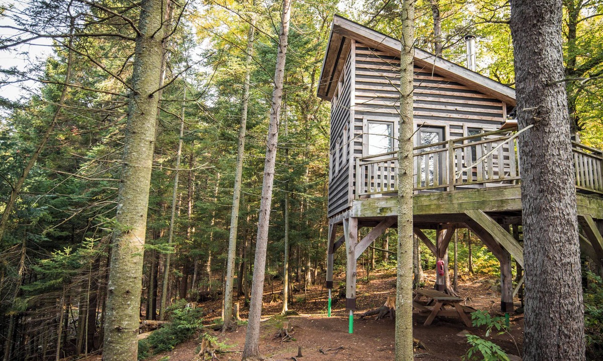 Saint-Faustin-Lac-Carre House | Treehouse with lake view | Lodging #05