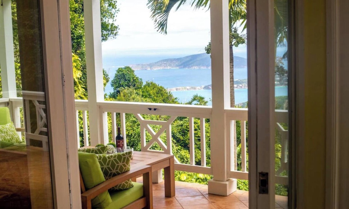 Estate Caret Bay House | Tropical Villa-heated pool, views, generator, outdoor shower, secluded, hammock