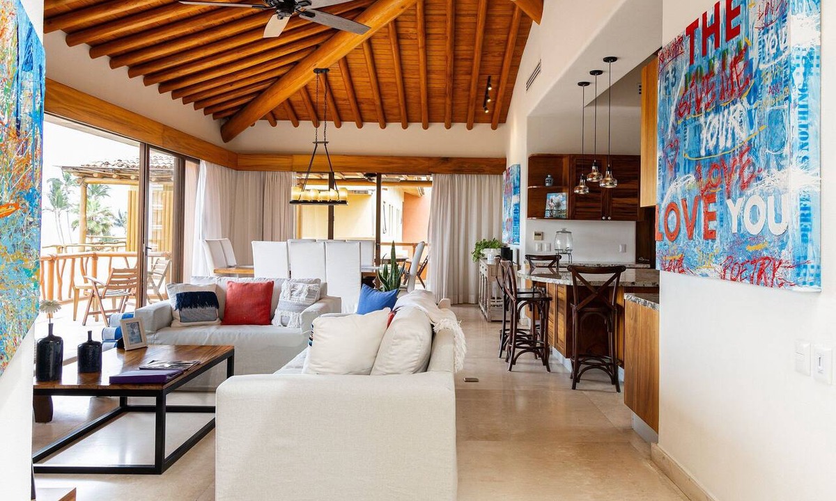 Bucerias Apartment | Turquesa - Penthouse, Two Level Beach (30 Steps)