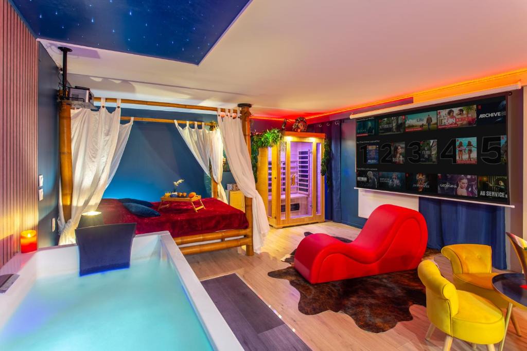 Centre Ville Apartment | Twilight Star Spa - Sauna & Private Cinema - Parking