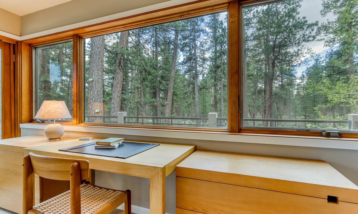 Black Butte Ranch House | Unique & secluded forest home with pool, hot tubs, tennis, sauna, & basketball
