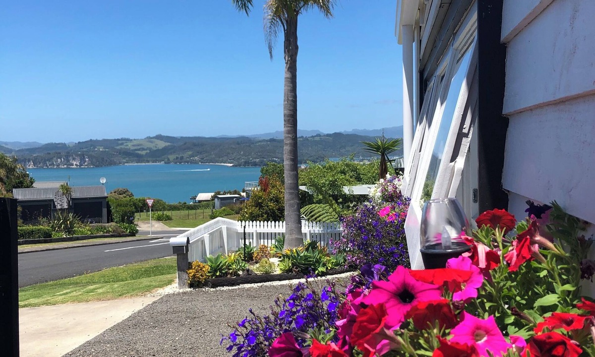 Whitianga Cottage | Unique Tiny homes with fabulous sea views and cosy internal courtyard.