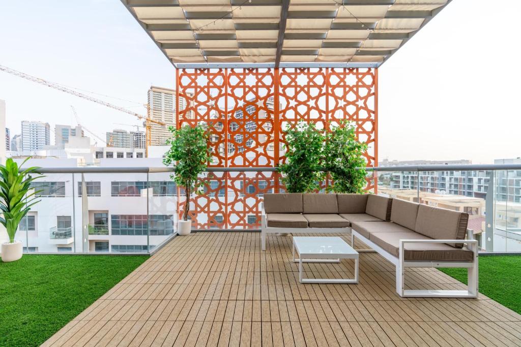 Jumeirah Village Apartment | Upgraded Designer-crafted Studio in JVC with Massive Terrace
