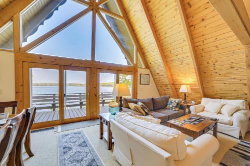 Channing House | Upper Peninsula Lakefront A-Frame Cabin w/Dock