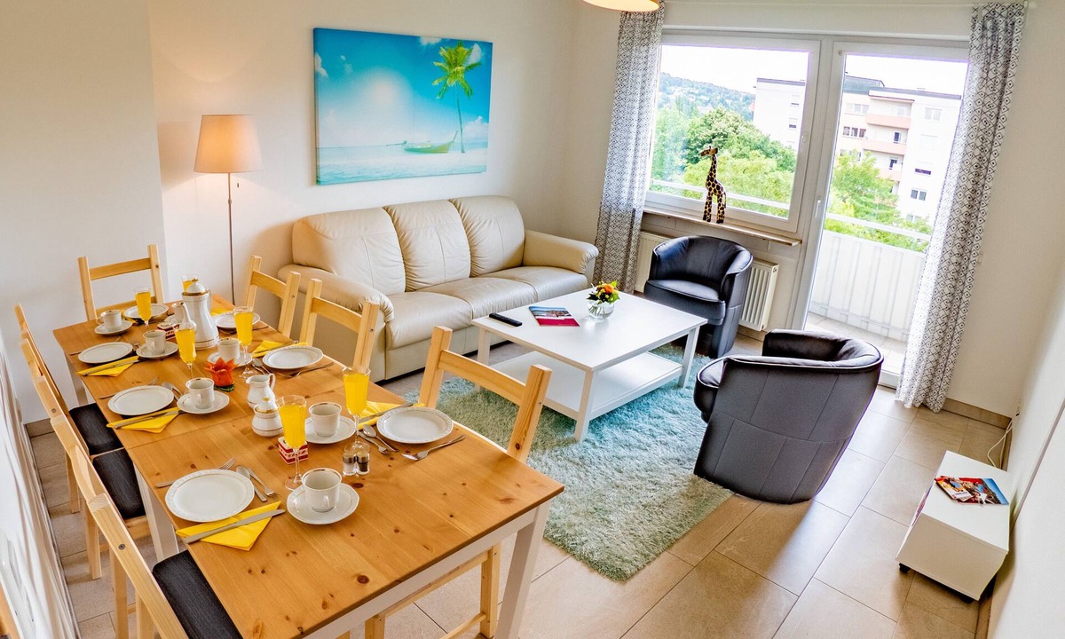 Sanderau Apartment | Vacation apartment in Würzburg city with balcony incl. parking in front of the door