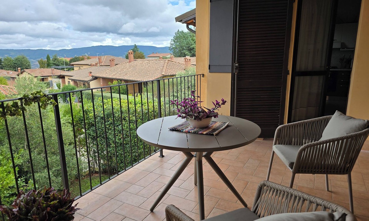 Contignano Apartment | Val D'Orcia Window. Panoramic balcony. Pool.