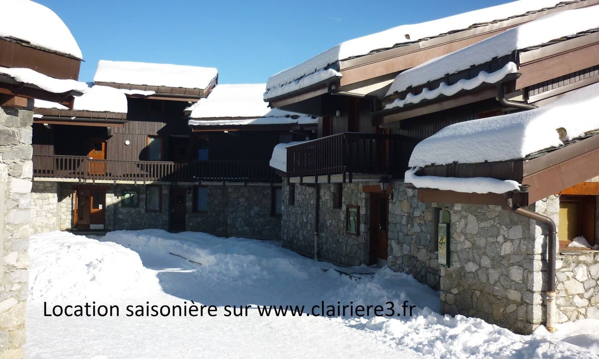 Valmorel Apartment | Valmorel apartment (4 people 30 m2) back to the skis .Terrace with porch.