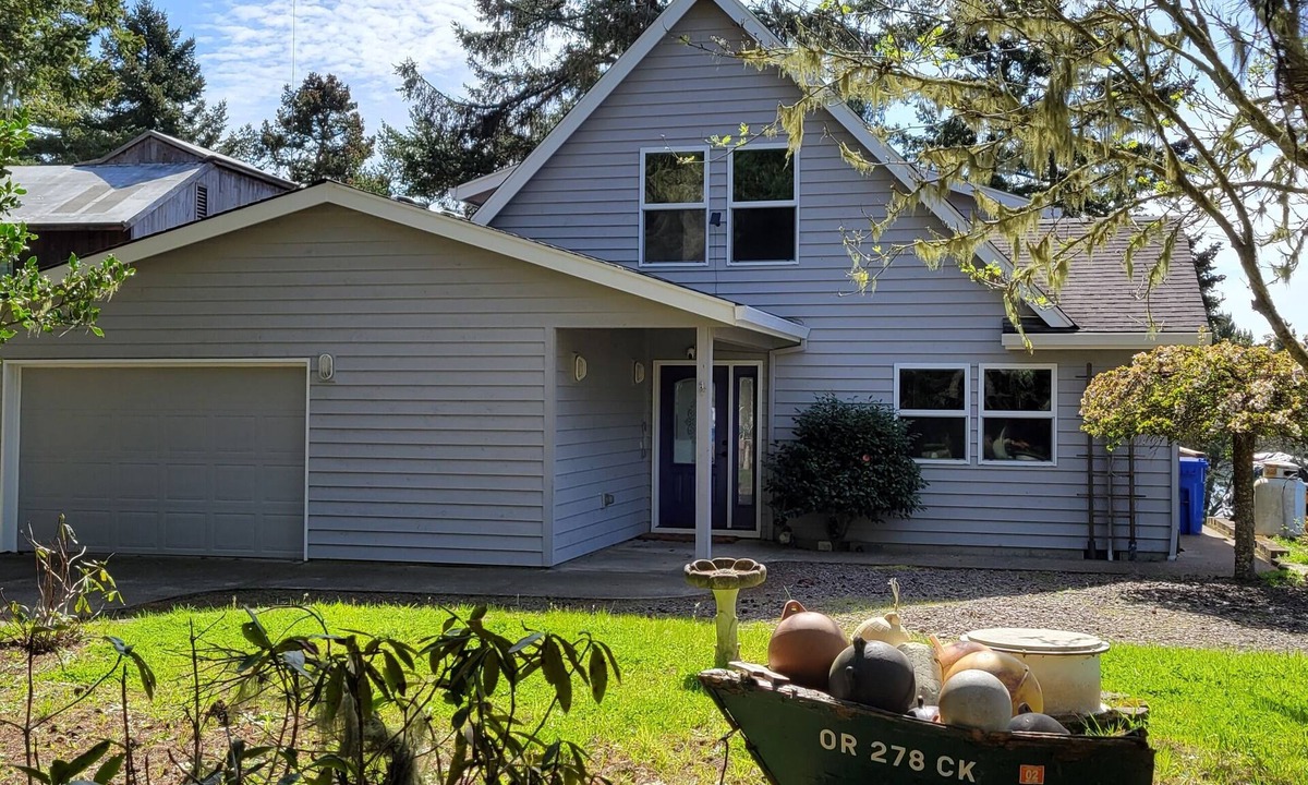 Tillamook County House | Very quiet Pacific City home with amazing river views from the deck!