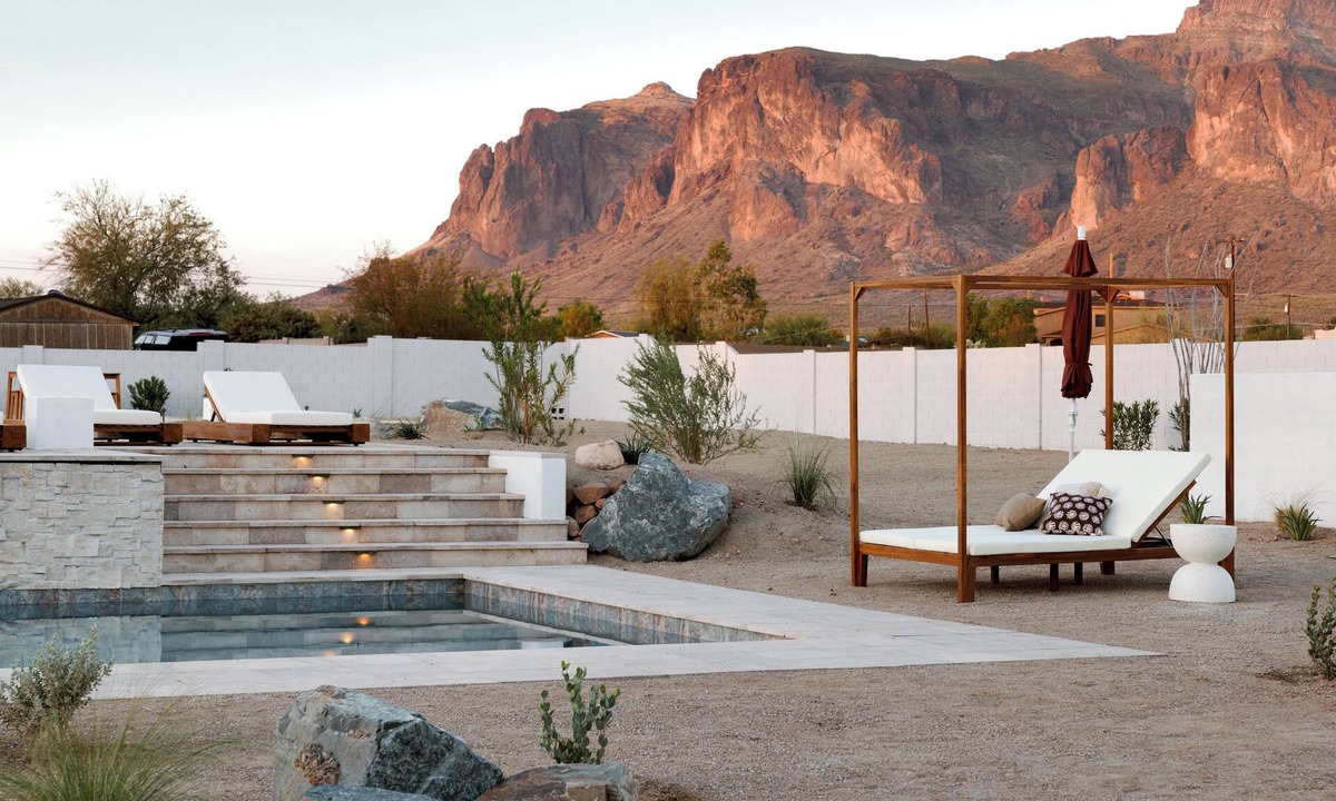 Apache Junction House | Views - Heated Pool - 10 person Hot Tub - Golf - Game Room - Pickleball Court