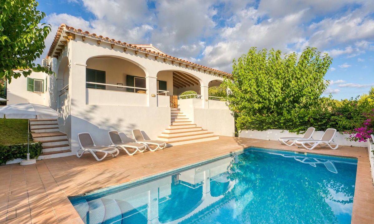 Sant Tomas Villa | Villa Beatriz with Sea View, Wi-Fi, Garden, Terrace & Pool; Parking Available