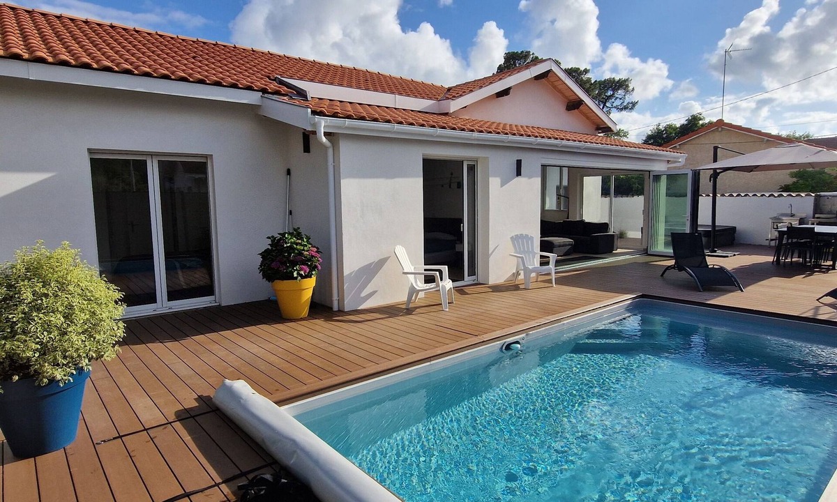 Arcachon Villa | Villa class 4* O'PhildesFlo SPA et Piscine les Abatilles, 8 pers.