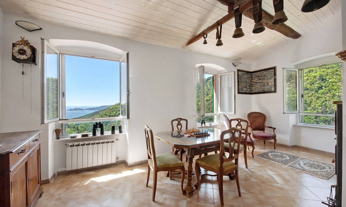 Zoagli Villa | Villa 'Cottage Rustico Con Vista Mare' with Sea View, Shared Terrace and Wi-Fi