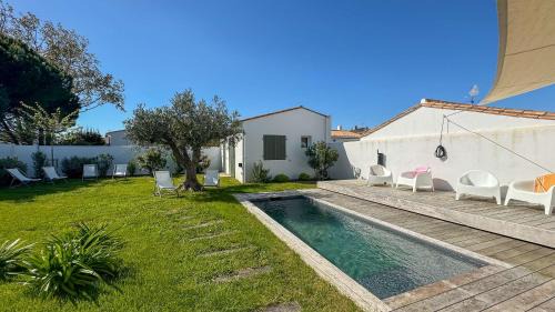 La Couarde-sur-Mer Villa | Villa de luxe avec piscine au centre de La Couarde