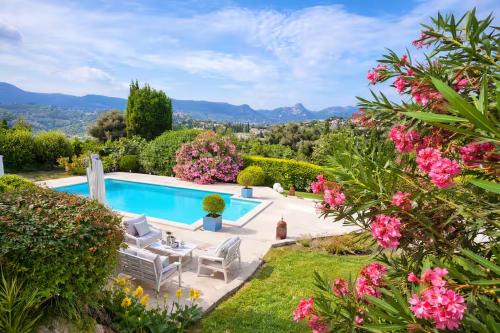 Vence Villa | Villa Del Sol with Mountain Views