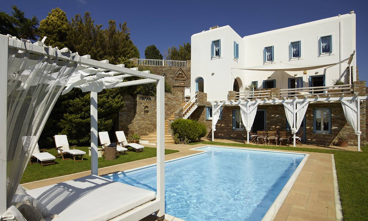 Kato Fellos Villa | Villa Etheria with private pool in Andros Greece-Enjoy a memorable vacation