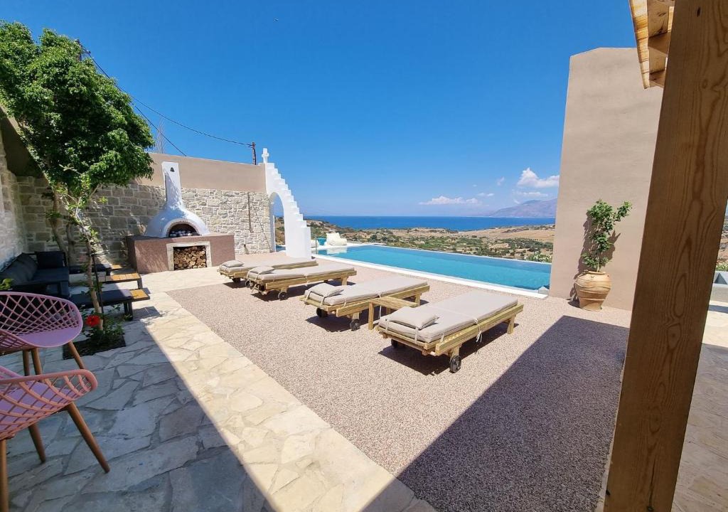 Pitsidia Villa | Villa Grabella-Amazing sea view and swimming pool
