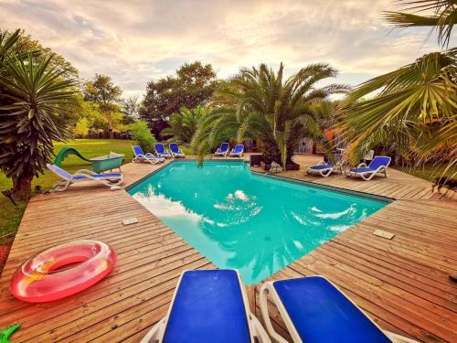 Messanges Bed & Breakfast | Villa Hacienda 14 pers avec piscine chauffée, grand jardin, Messanges plage