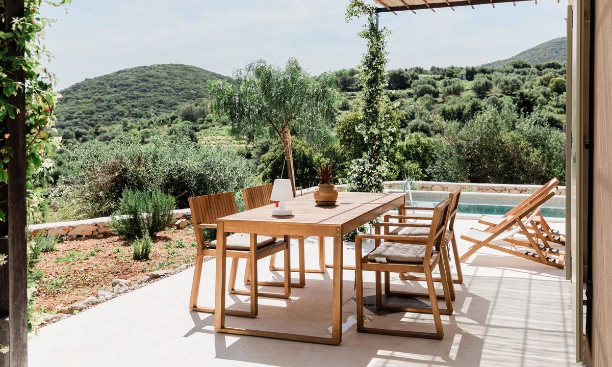 Aetos Villa | Villa Hydraline, 2 BDR, Private Pool and Garden, Furnished Terrace, Vathy,.