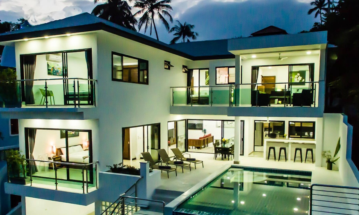 Lamai Villa | Villa Jasmin - 4 Bed Private Pool Sea View Villa