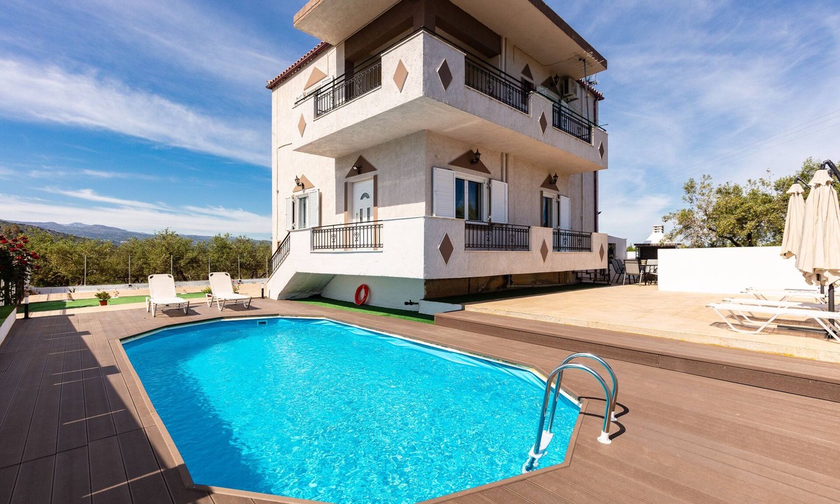 Lameriana Villa | Villa Kounoupas, with pool & views, near the beach