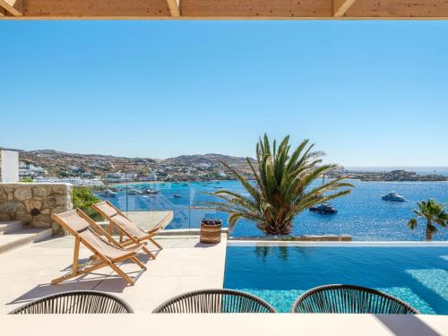Psarou Villa | Villa Lilium III - Panoramic View over Psarou Bay!