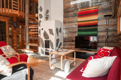 Rukatunturi Villa | Villa Talvikolo - Spacious 2BR Cabin with Sauna