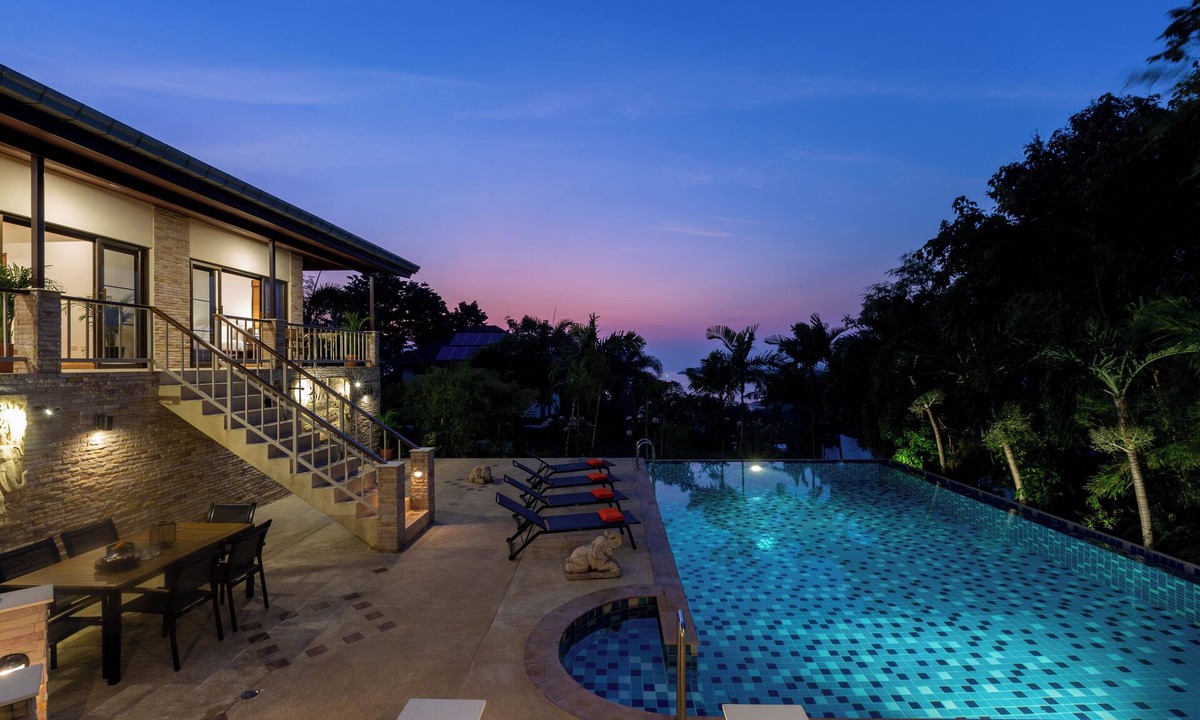 Moo 5 Villa | Villa Tigerlily – 4 Bedroom Seaview Pool Villa with Sunset Views In Koh Samui