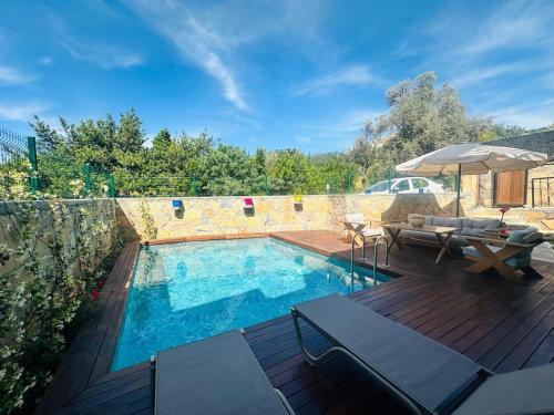Yalikavak Villa | Villa with Large Pool 5 min Beach Nature Peace
