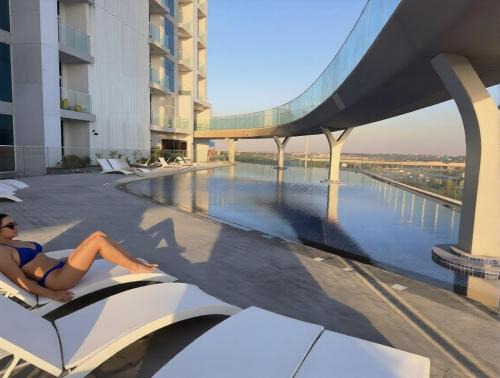 Al Barsha Apartment | Vogue Vacation Homes, Arjan Skyz by Danube near Miracle Garden, One Bedroom Apartment with Balcony and City View, Access to all Amenities