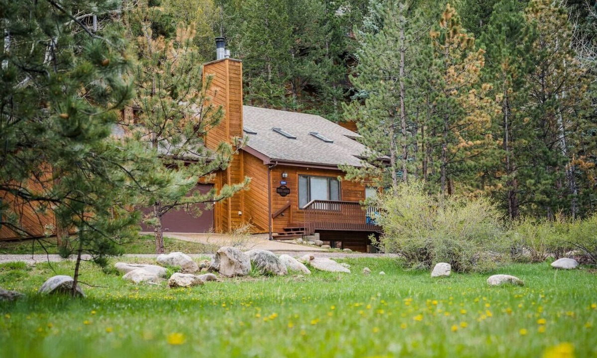 Aspen Brook Cabin | Walk into Park! Pool Table, 2 Fireplaces, River