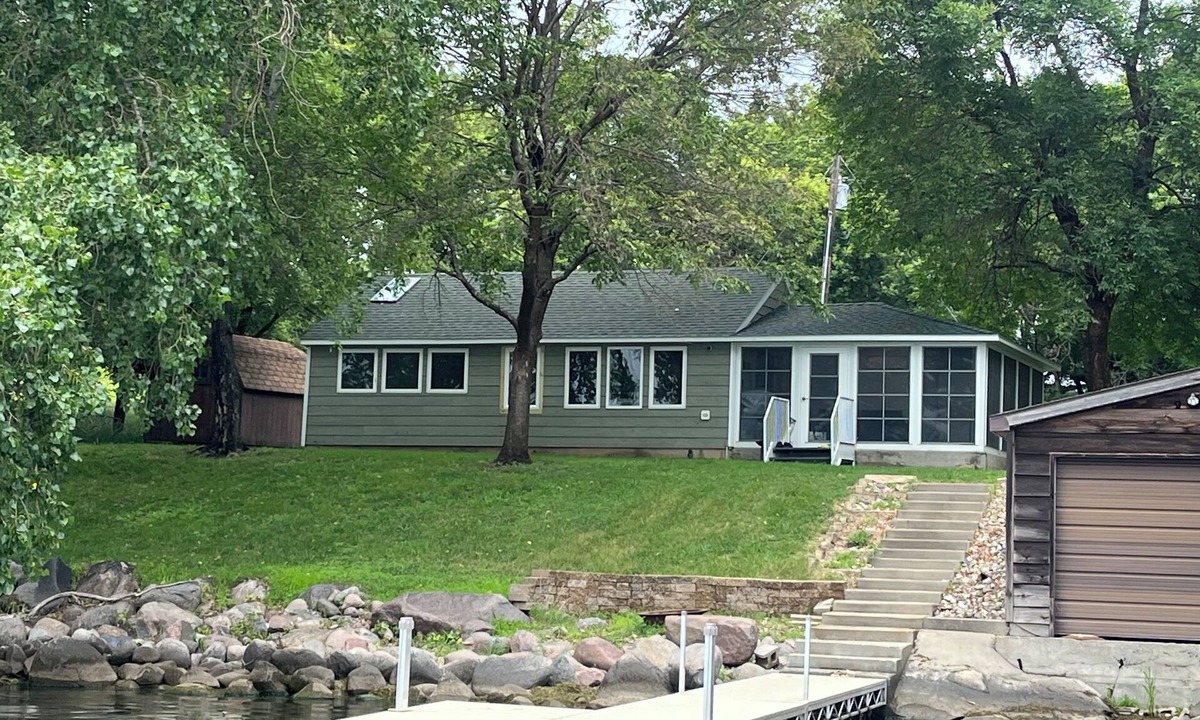 Ortonville Cabin | WATER FRONT RENOVATED cabin with enclosed porch and loft on Big Stone Lake