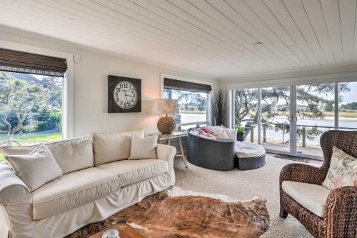 Seaside House | Waterfront Seaside Beach Home w/Views & Hot Tub!