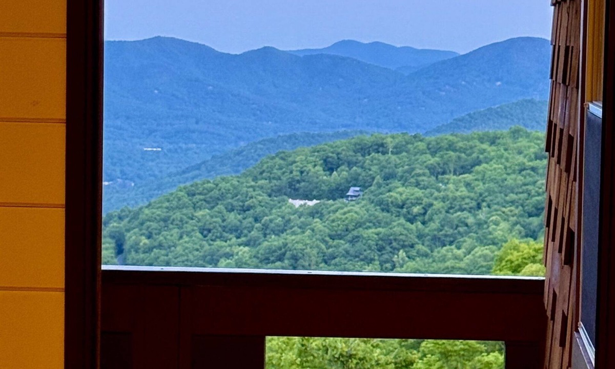 Laurel Ridge Cabin | Welcome to Black Mountain Stomping Ground's Shroom with a View w King Bed/view