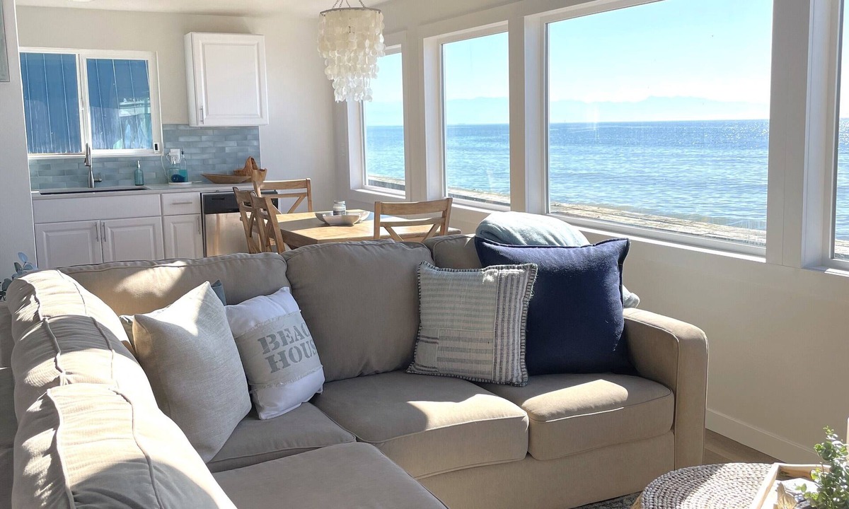 Oak Harbor House | West Beach Bungalow: Whidbey Waterfront Beach House VIEWS + 5 Star Reviews